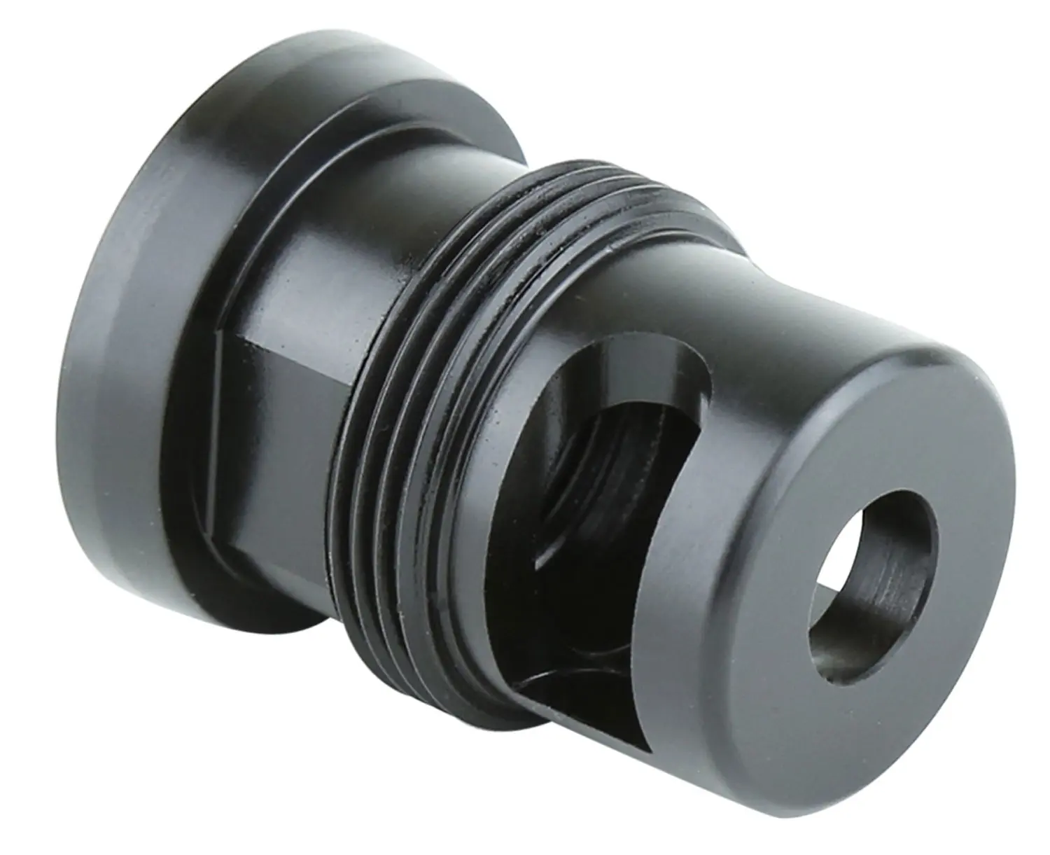 Griffin Armament TMM762 Taper Mount Minimalist Black 17-4 Stainless Steel with 5/8"-24 tpi Threads, 1.34" OAL 1.07" Diameter for 30 Cal