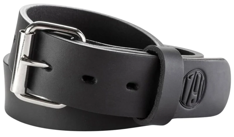 1791 Gunleather BLT014246SBLA 01 Gun Belt Stealth Black Leather 42/46 1.50" Wide Buckle Closure