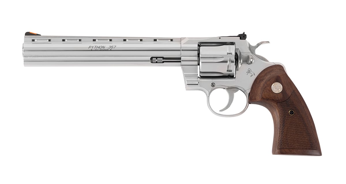 COLT PYTHON STAINLESS REVOLVER 357 MAG 8″ 6 RD - No Credit Card Fees - Free Shipping