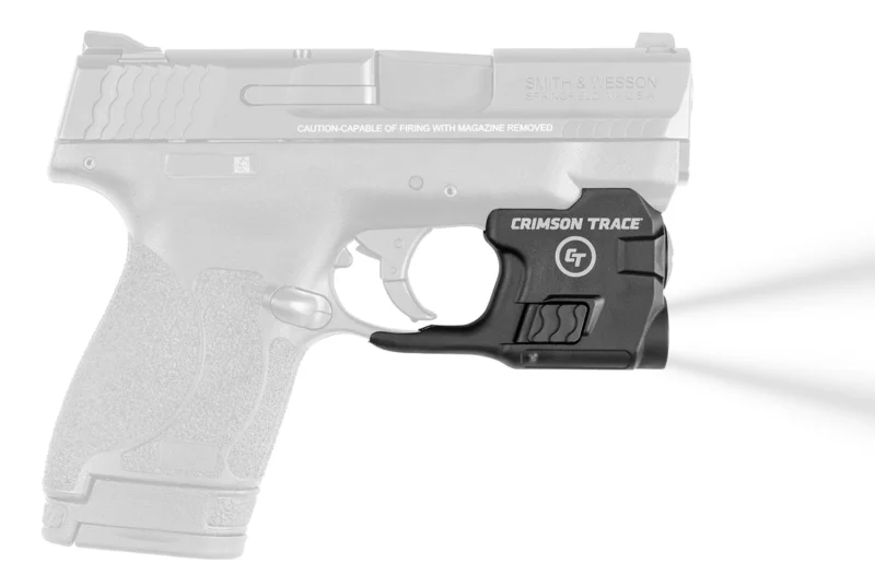 Crimson Trace 0182501 Lightguard Polymer S M Shield/Shield Plus/M2.0 Shield, 110 Lumens White LED, Trigger Guard Mount