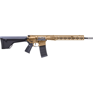 LWRC IC-DI Competition Semi Automatic Rifle 5.56x45mm NATO 16.1" Fluted Black Threaded Barrel Flat Dark Earth Frame Black Pistol Grip