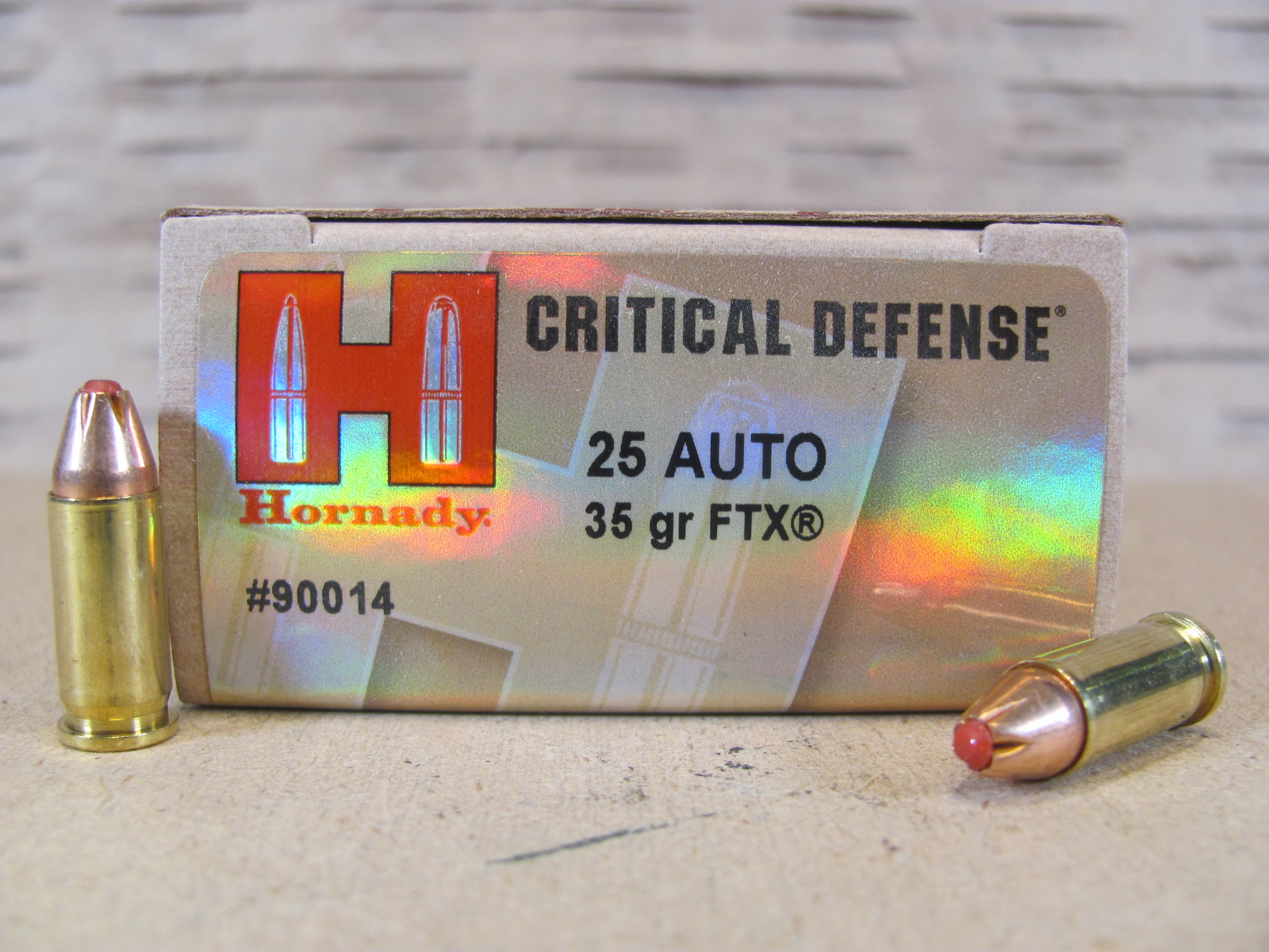 25 Round Box – 25 Auto 35 Grain FTX Hornady Critical Defense Ammo – 90014