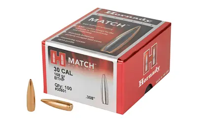 Hornady MATCH 30CAL .308 168GR 100CT