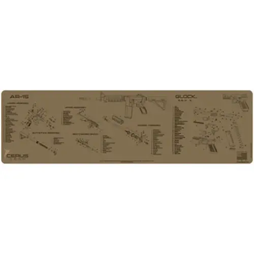 AR15 GLOCK SCHEMATIC COMBO MAGNUM XXL PROMAT - COYOTE