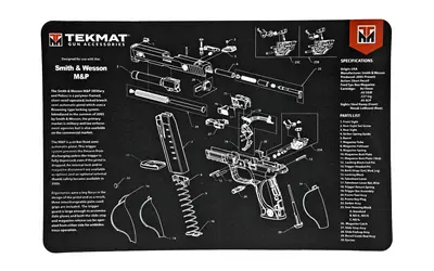 TEKMAT PISTOL MAT S M BLK