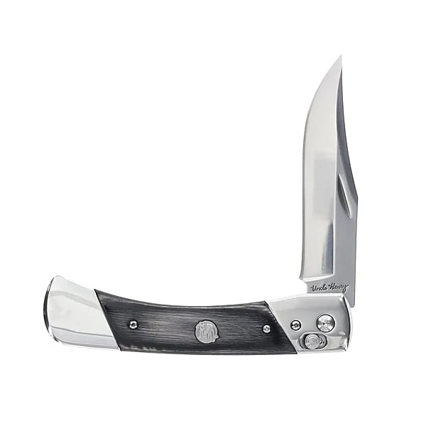 Uncle Henry Bear Paw Folding Clip Point Knife, Black - 1222013