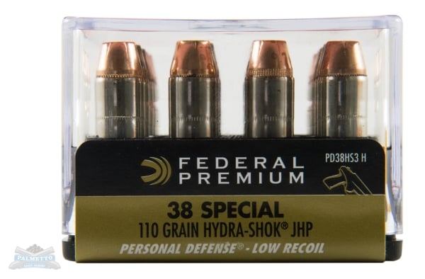 Federal 38 Special 110gr Hydra-Shok Ammunition 20rds - PD38HS3 H