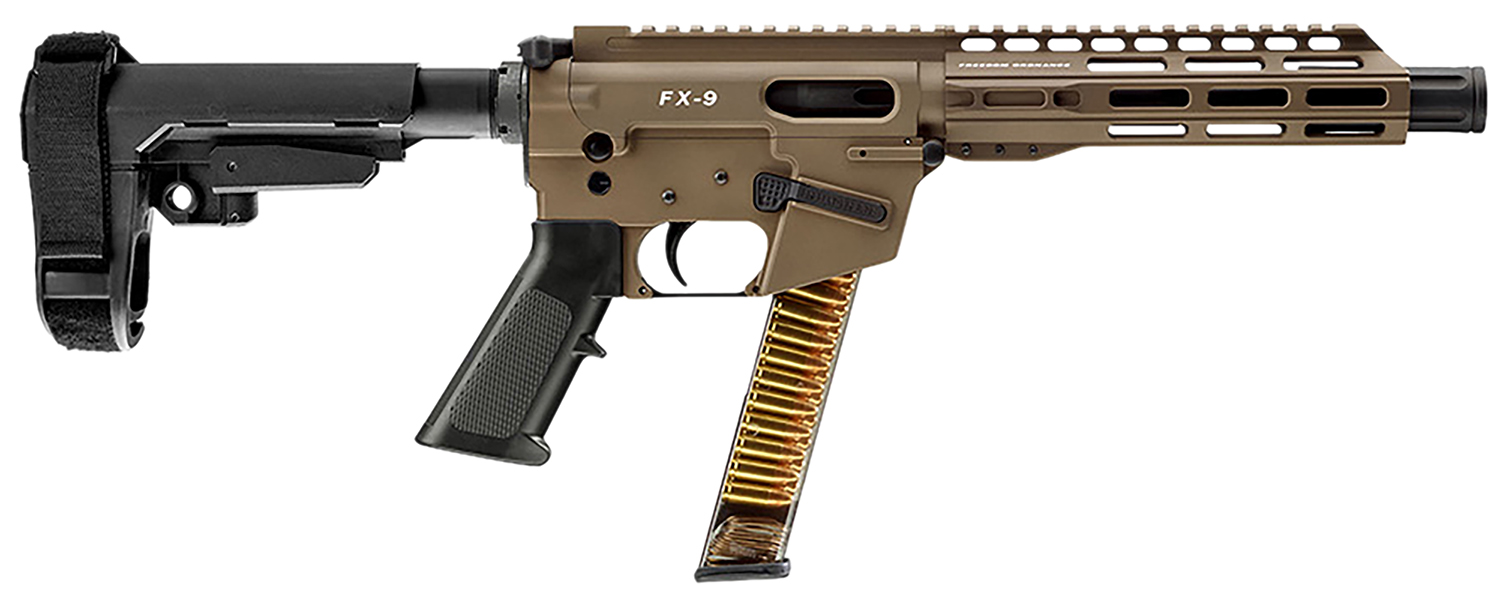 Freedom Ordnance FX9P 9mm AR Pistol 31+1 FDE