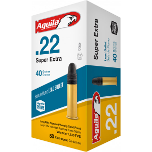 Aguila 1B220332 Standard Velocity 22 Long Rifle (LR) 40 GR Solid Point - 1B220332 - 2000 Round Case