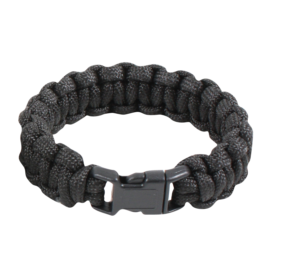 Rothco Paracord Bracelet - Black, 9 In
