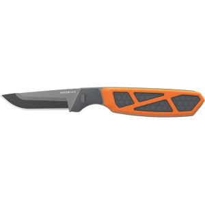 Outdoor Edge Razor APX Fixed Blade Knife 2.5" Drop Point 420J2 Gray Blade Polypropylene Handle Orange