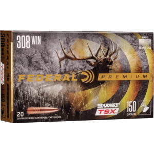 Federal P308V Premium 308 Win 150 gr Barnes Triple-Shock X - 20rd Box
