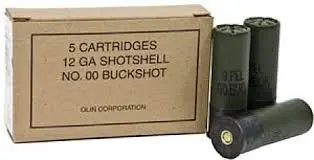 Winchester Olin 12 GA 2 3/4" Military Grade 00 Buck Q1544 5 rounds