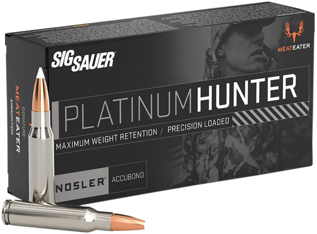 SIG SAUER Platinum Hunter .300 Win 180 Grain Nosler Accubond Brass Cased Centerfire Rifle Ammo 20 Rounds