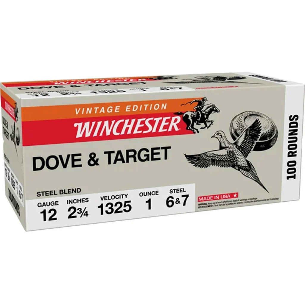 Winchester Dove Target Steel Shotgun Ammo 12 ga. 2 3/4 in. 1 oz. 6 7 Blend 100 rd.