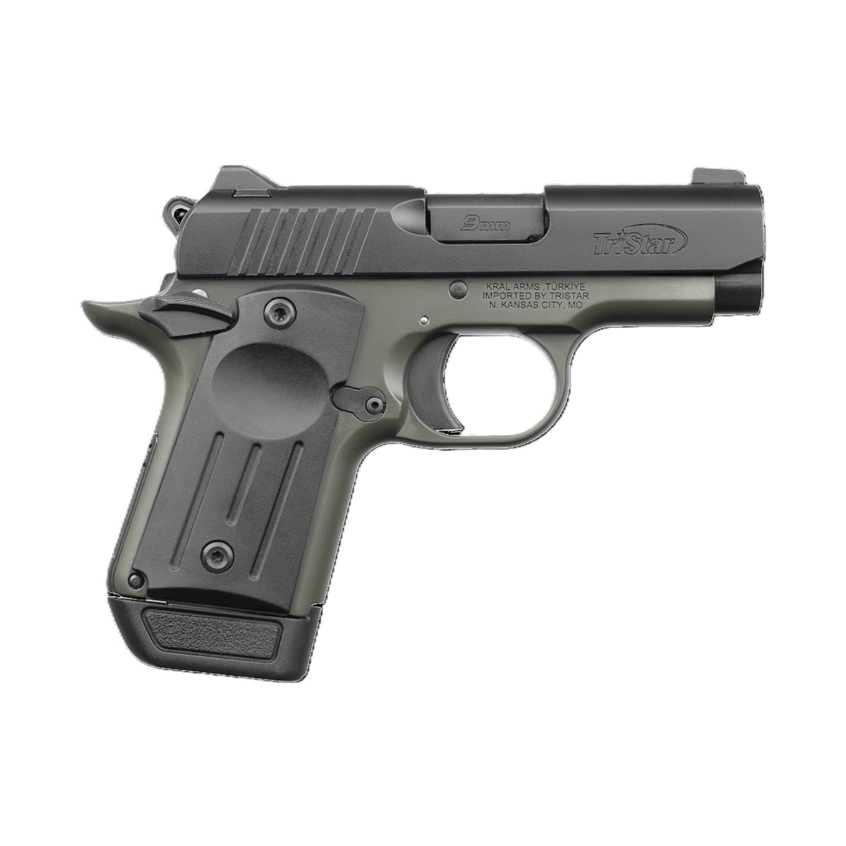 TriStar Protege X-Subcompact 9mm 3.20" 7rds, OD Green