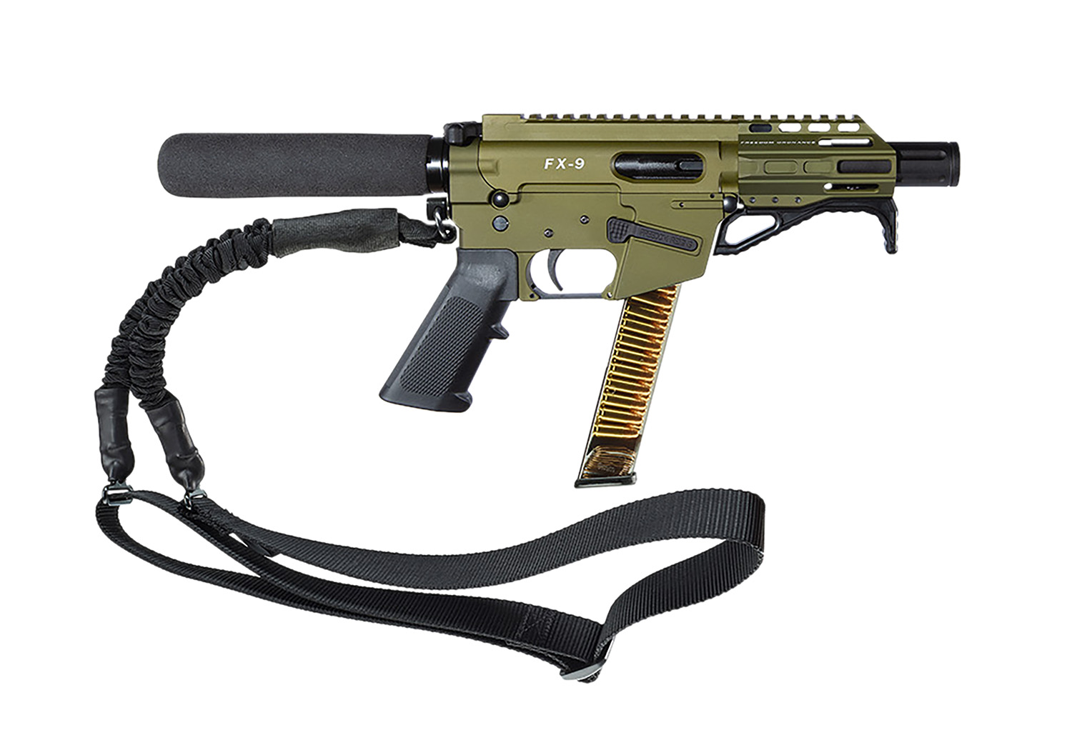 Freedom Ordnance FX9P 9mm AR Pistol - OD Green, 31+1