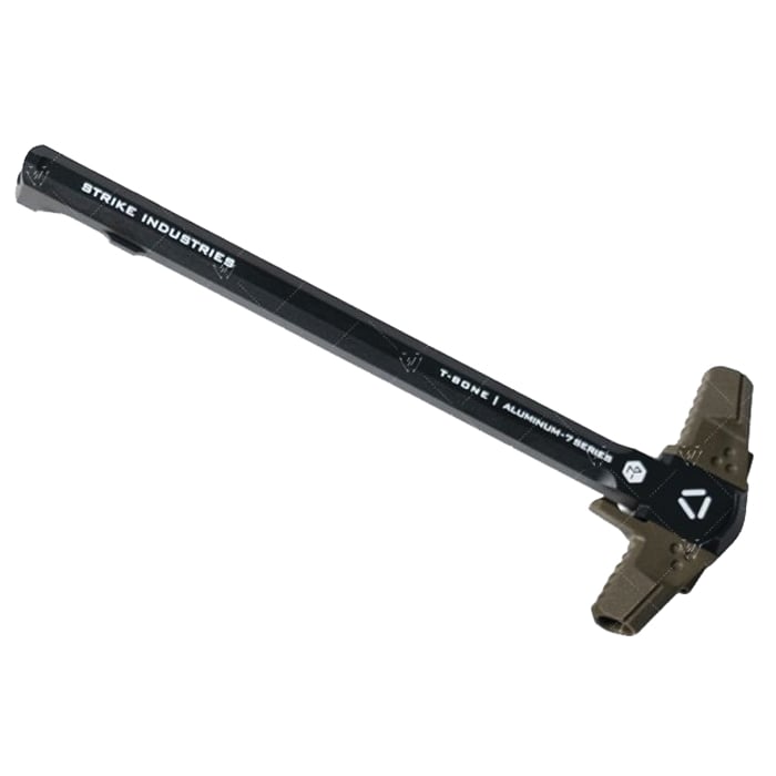 Strike Industries T-Bone Charging Handle for Upper Receivers, Black/OD Green - SI-AR-TBCH-223-BK-OD