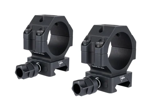 SCOPE RINGS W/ Q-LOC - BLACK, FITS 30MM TUBES, MEDIUM, 1.1"H