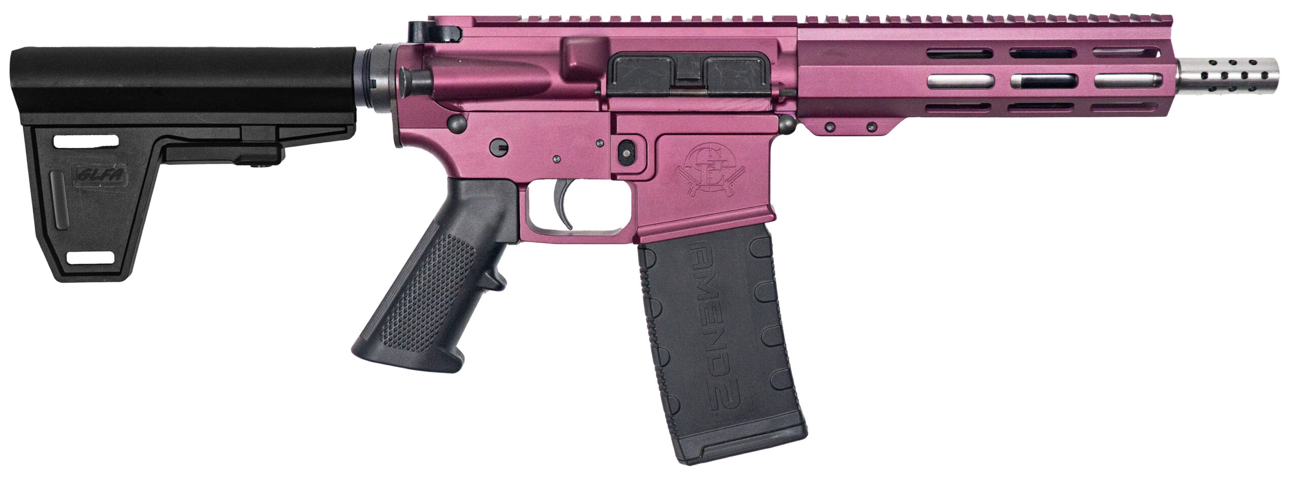 GLFA AR-15 Pistol .223 Wylde 7.5" Black Cherry 30RD