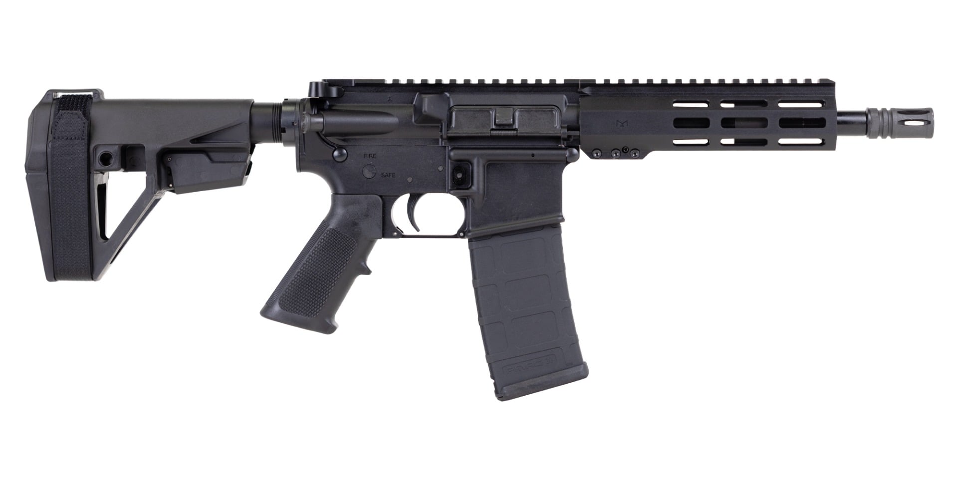 PSA 8.5" Pistol Length 300BO 1/7 Nitride 7" Lightweight Hex MLOK Classic SBA5 Pistol