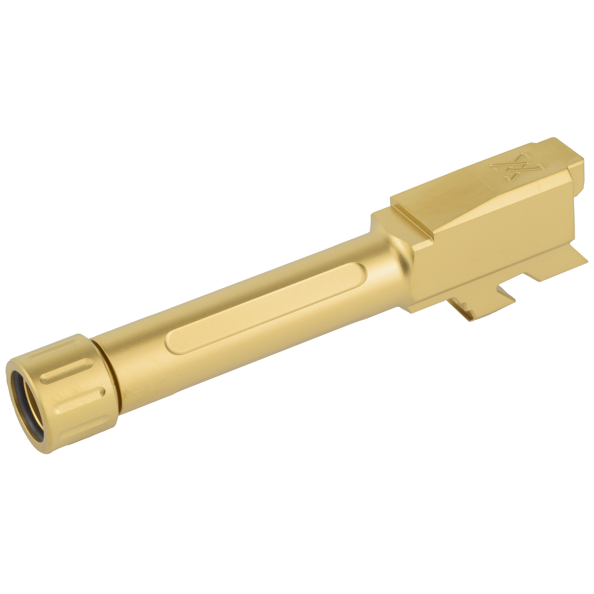 True Precision Threaded Barrel, 9mm, Gold, Fits Glock 43/43X, Titanium Nitride