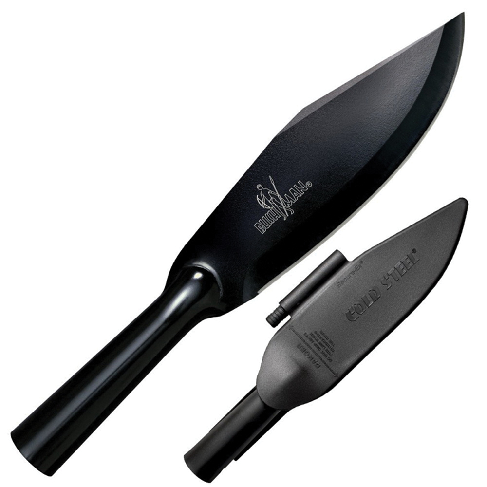 Cold Steel Bowie Bushman Clip Point, Fixed Blade Knife, 7", Black - 95BBUSK