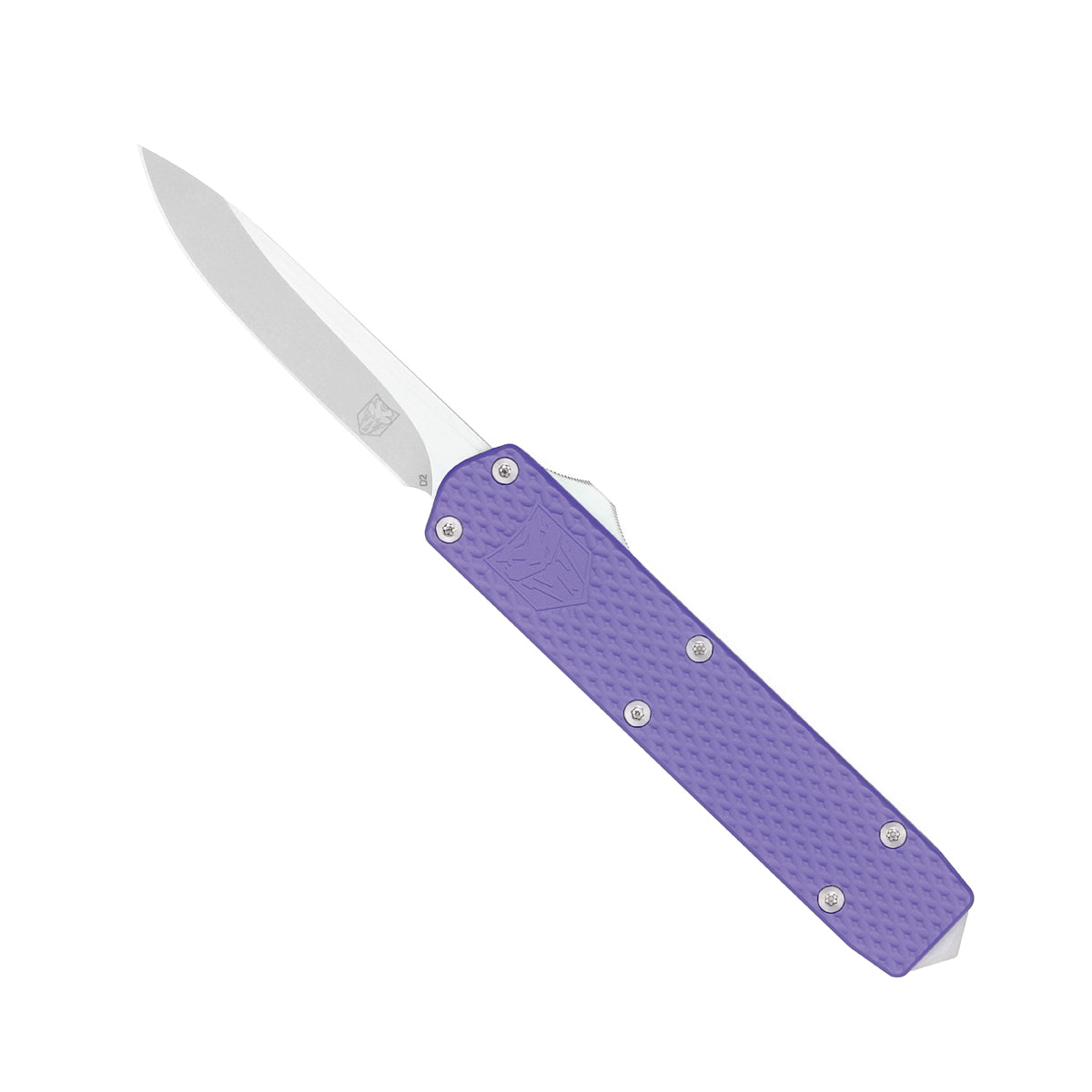 CobraTec Knives Mini Mamba Gen 2 Folding/OTF Knife Drop Point Purple - Compact Design, Perfect for Everyday Carry - MNPURMGEN2DNS