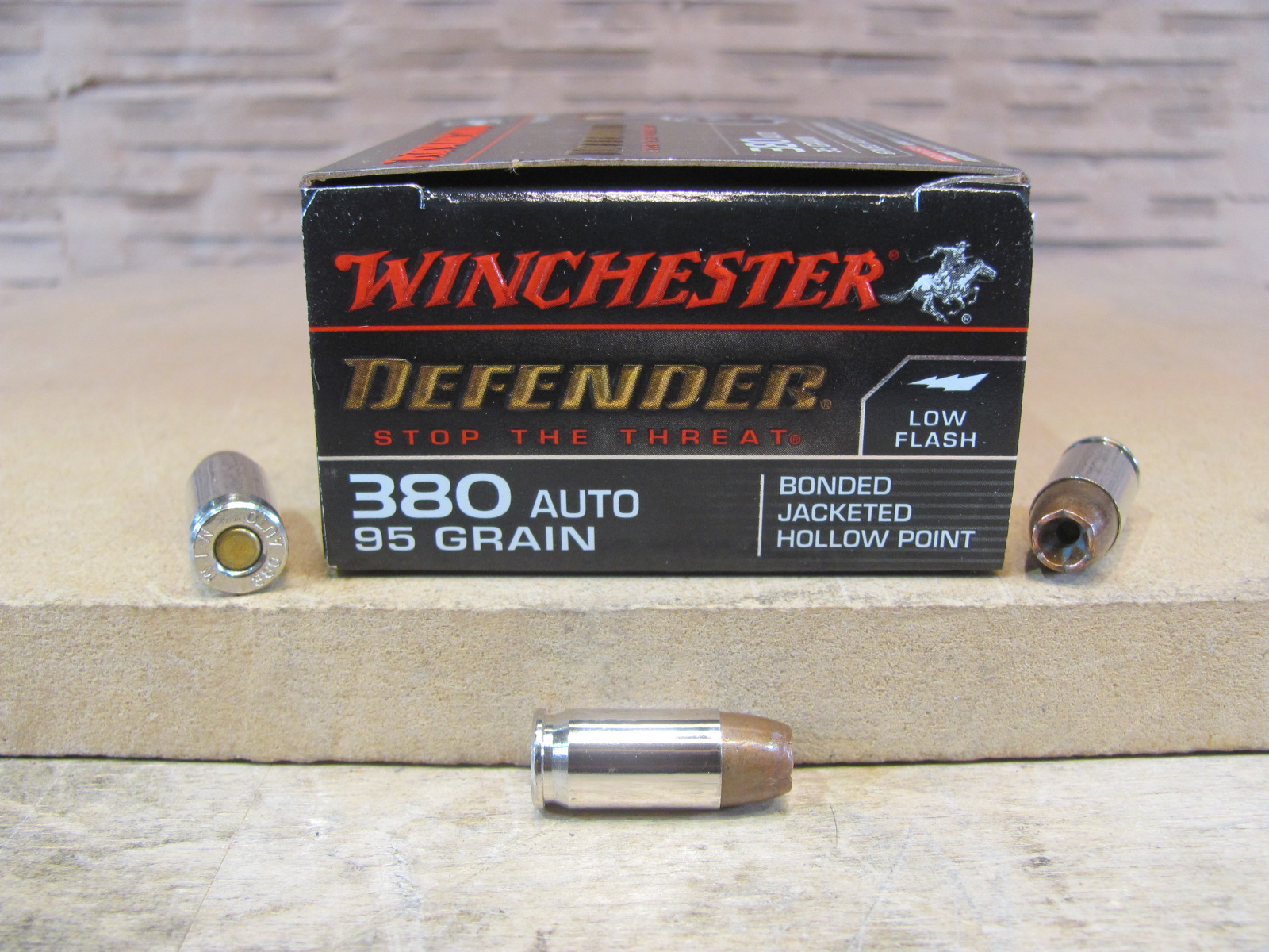 200 Round Case – 380 Auto Winchester PDX1 95 Grain Hollow Point Bonded Ammo – S380PDB
