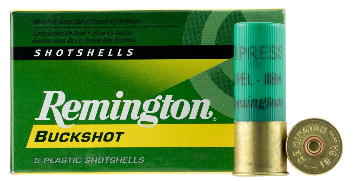 Remington Express 2.75" 12 Gauge Ammo 0 Buck, 5/box - 12B0