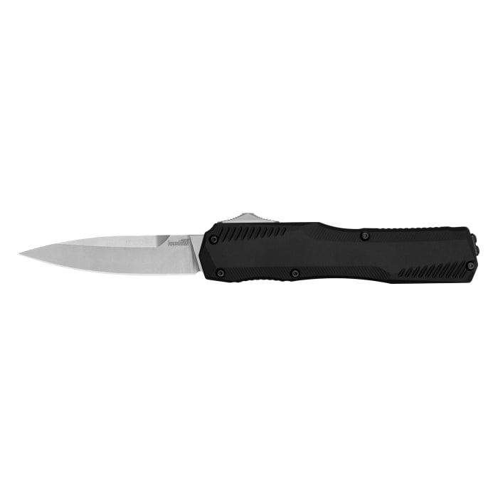 Kershaw Livewire Auto OTF Spear Point Knife, Black - 9000