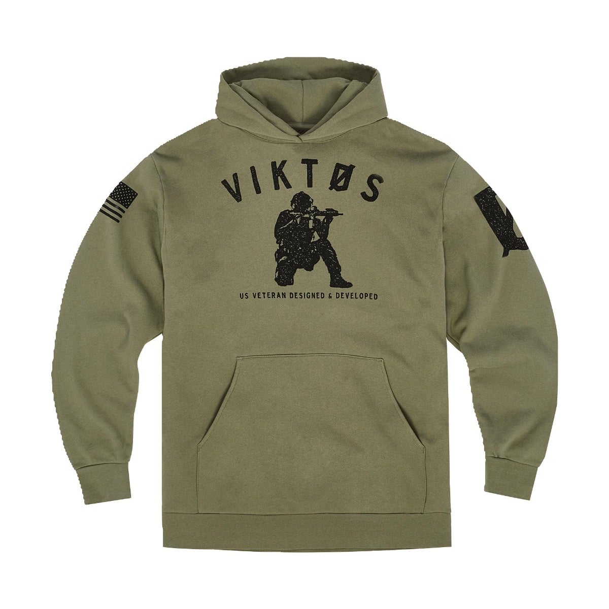 Viktos Varsity Hoodie, Olive Heather - 2X-Large