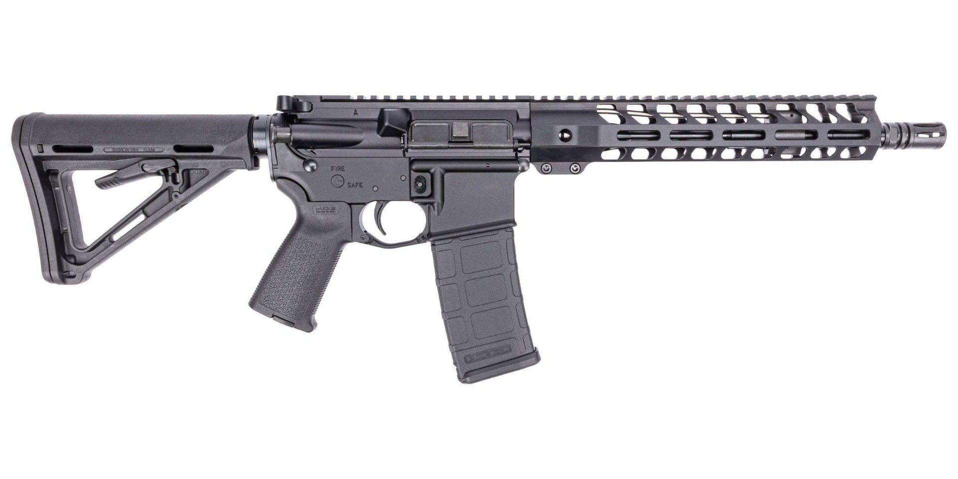 PSA 11.5" Carbine 5.56 1/7 Nitride 10.5" Lightweight MLOK MOE SBR - Black