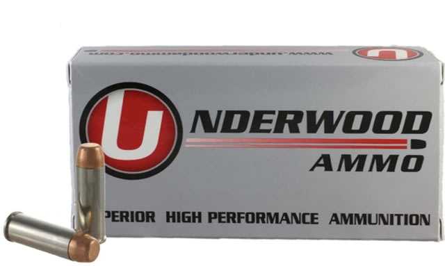 Underwood Ammo .45 Colt 250 Grain Full Metal Jacket Nickel Plated Brass Cased Pistol Ammo 50 Rounds