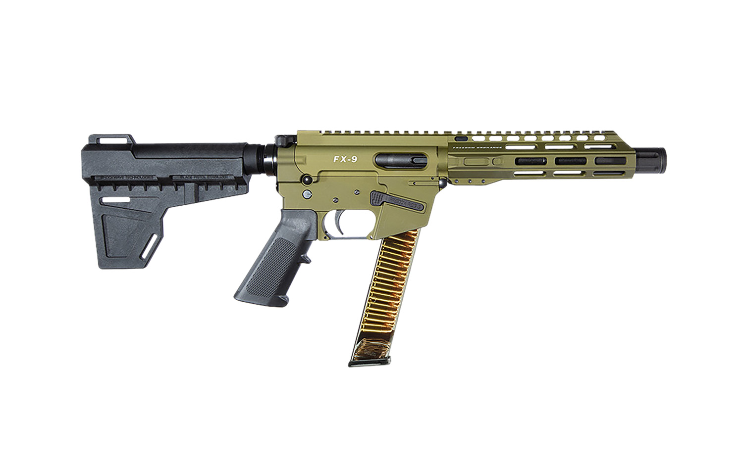 Freedom Ordnance FX9P 9mm Luger 31+1 8" OD Green AR Pistol