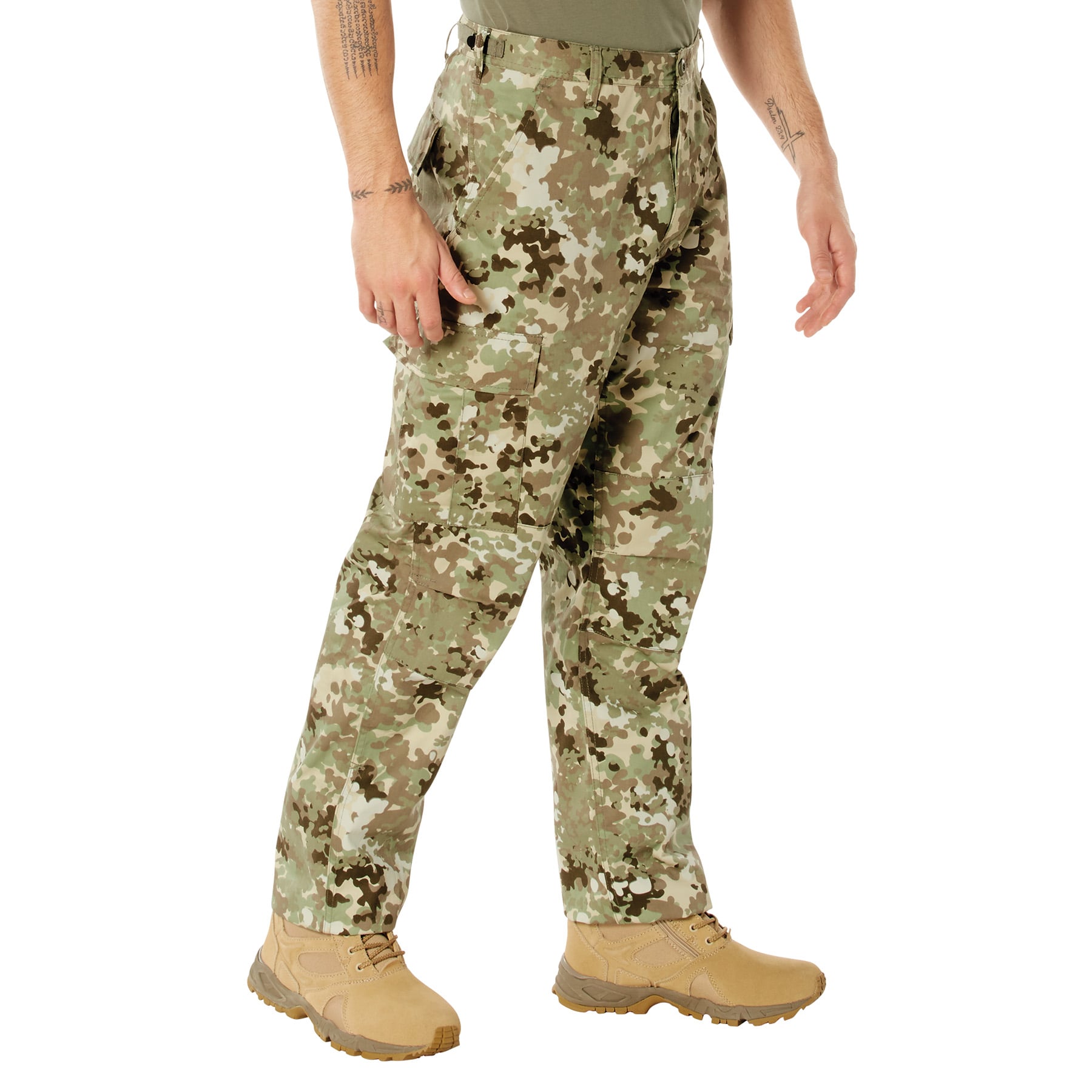 Rothco Camo Tactical Bdu Pants - Total Terrain Camo, Medium