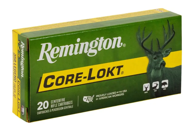 Remington Ammunition 20012 Core-Lokt 350Legend 180gr Soft Point Core Lokt 20 Per Box/10 Case