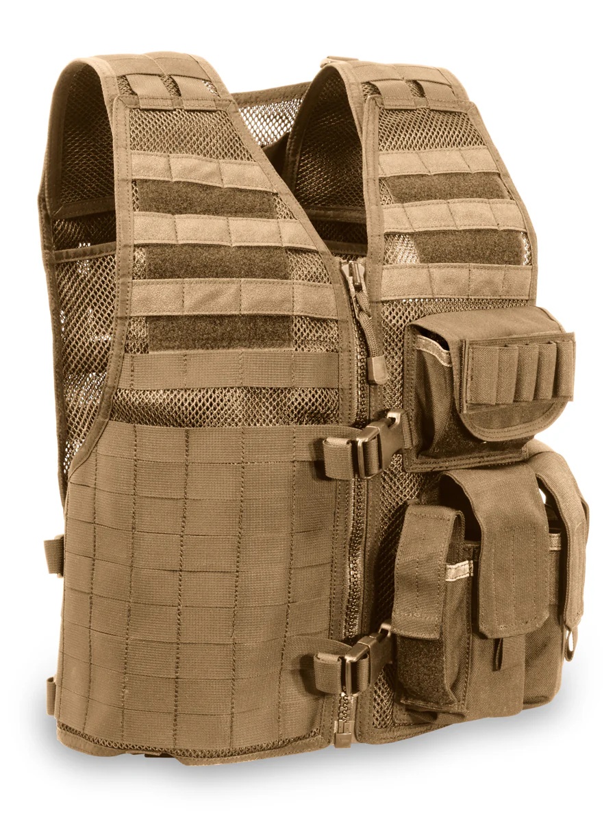Elite Survival Systems MVP Ammo Adapt Left Hand Tactical Vest, Coyote - MVP010102-T