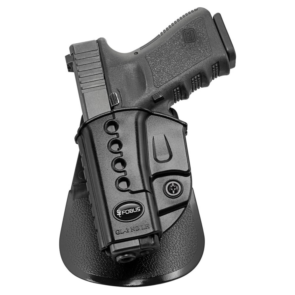 Fobus Evolution Left Hand Glock 23/31/32/34/35 Holster, Smooth Black - GL2E2LH