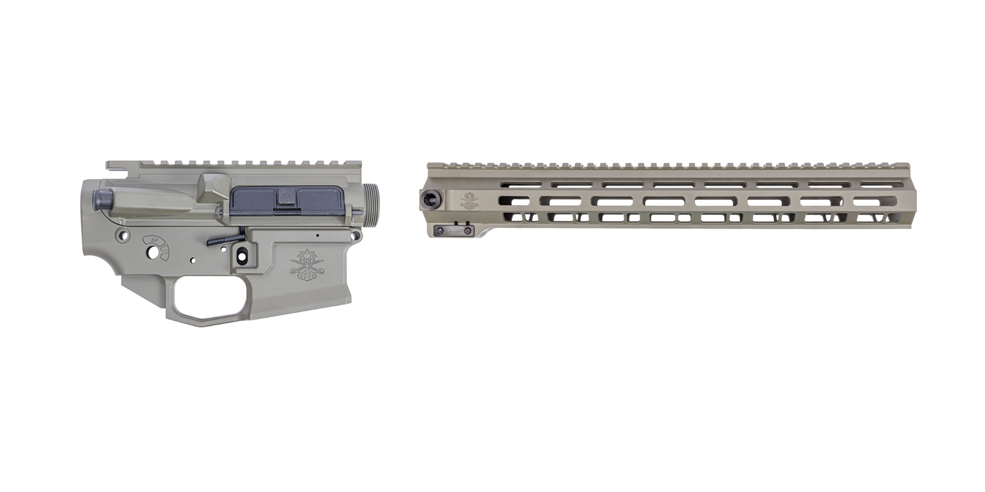 Sabre-15 Enhanced Builder Set - 15" QDSM V2 Rail, Moss Green