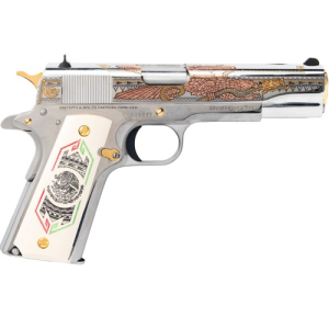 COLT 1911 Goverment Mexican Eagle Flag 38 Super 5" 9rd Pistol | Custom Engraving
