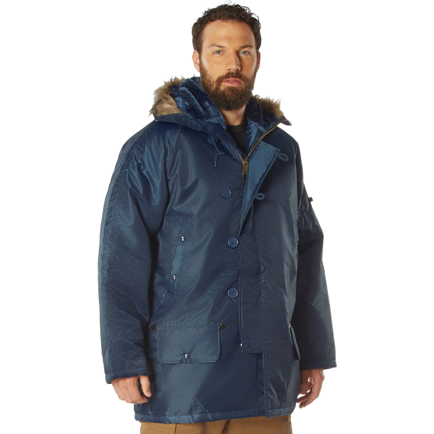 Rothco N-3B Parka - Navy Blue, Large