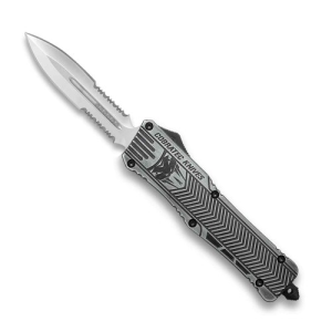 COBRATEC Large Stonewash CTK-1 Dagger 2-Side Serrated