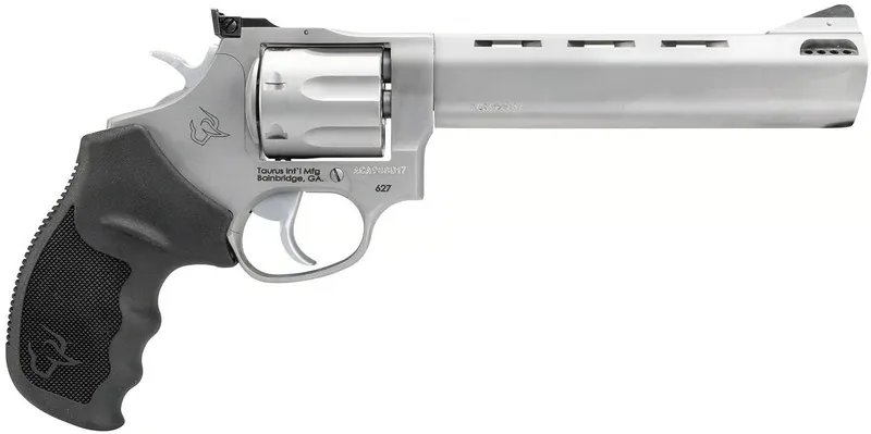Taurus 627 Tracker 357 Mag 6.5 Fixed Front/Adj Rear Sight Revolver (Black/Stainless)