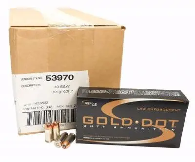 CCI 40 S Speer Gold Dot CCI53970 165 gr JHP 50 rounds