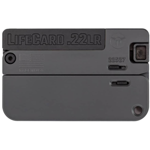 Trailblazer Firearms LifeCard 22LR Single Shot Pistol 2.5" Barrel 1 Round Black Slide Concrete Grip Concrete Frame Aluminum