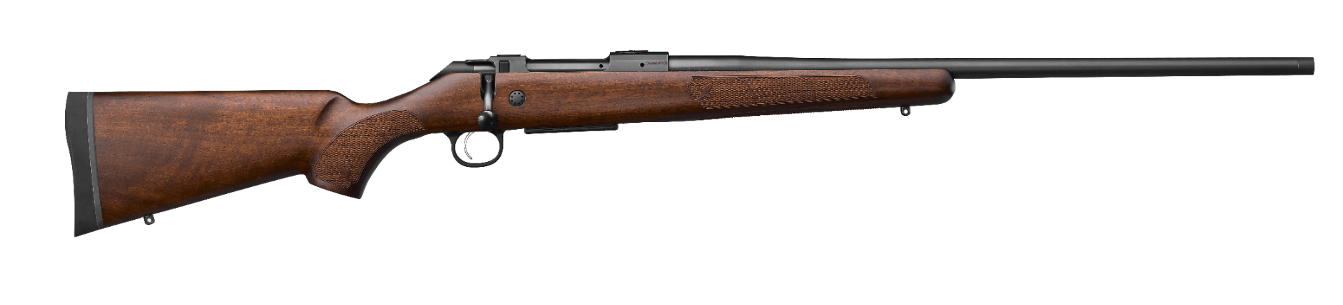 CZ 600 Plus American Rifle 270 Win 24 in. Walnut w/Drill&Tap Threaded 5 rd. - No Credit Card Fees - Free Shipping