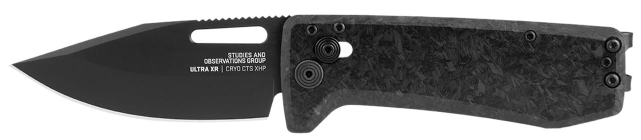 SOG Knives Ultra XR Folding Knife, Black - SOG12-63-05-57