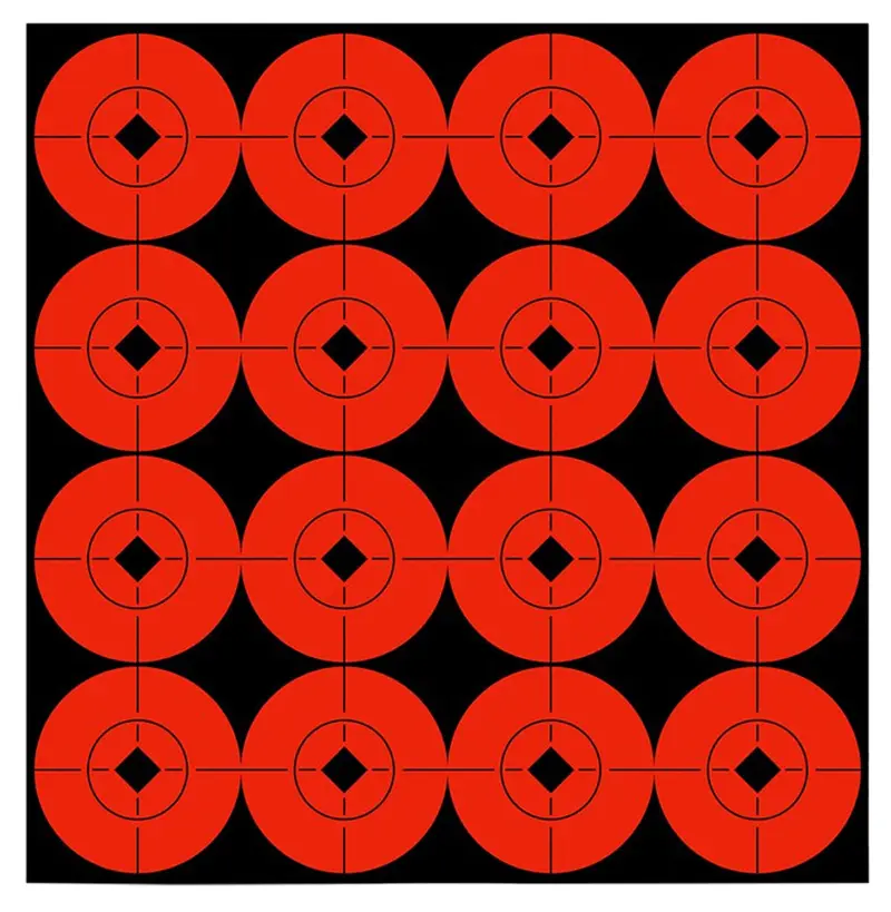 Birchwood Casey 33904 Target Spots Self-Adhesive Paper Black/Orange 1.5" Bullseye 160 Pack