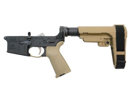 PSA AR-15 Complete MOE EPT Pistol Lower with SBA3 Brace, FDE - 5165448421